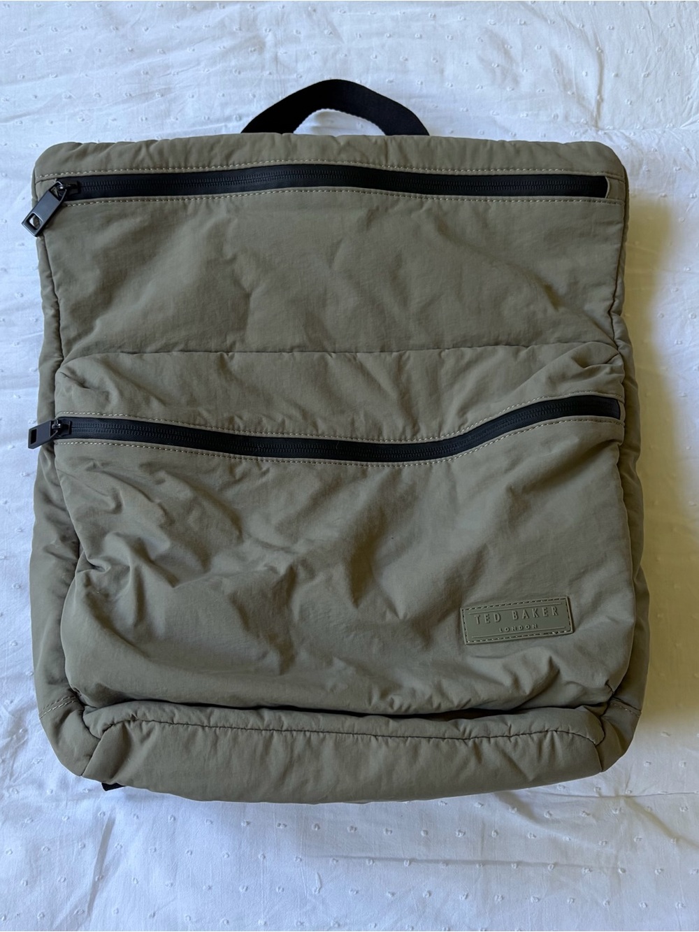 Ted Baker London Crayve Paper Touch Green Nylon Backpack